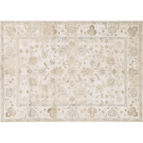 Ophelia & Co. Mancuso Floral Beige Area Rug & Reviews Wayfair